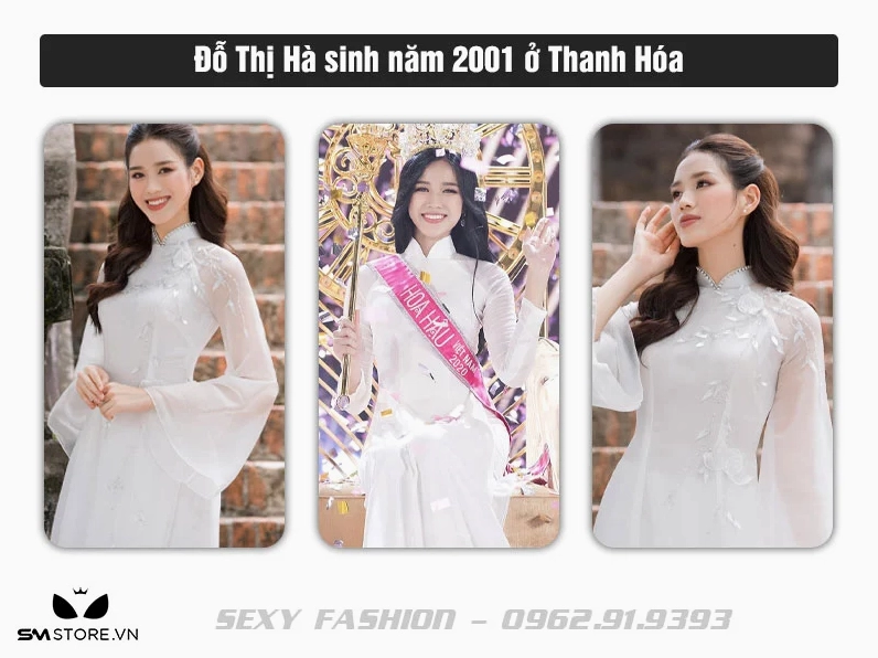 Hoa hậu Đỗ Thị Hà khoe nhan sắc ngọt ngào với tà áo dài siêu mỏng