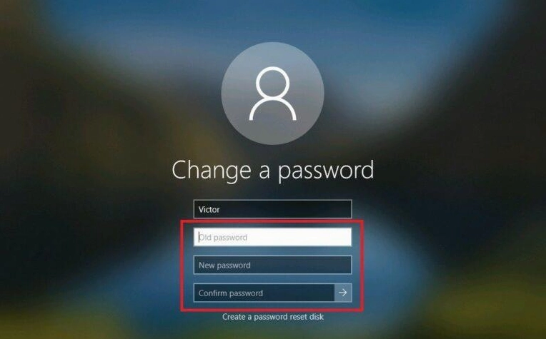 Hướng dẫn cách đổi pass laptop nhanh chóng an toàn năm 2026 10 Hoàn tất quá trình nhập thông tin mật khẩu