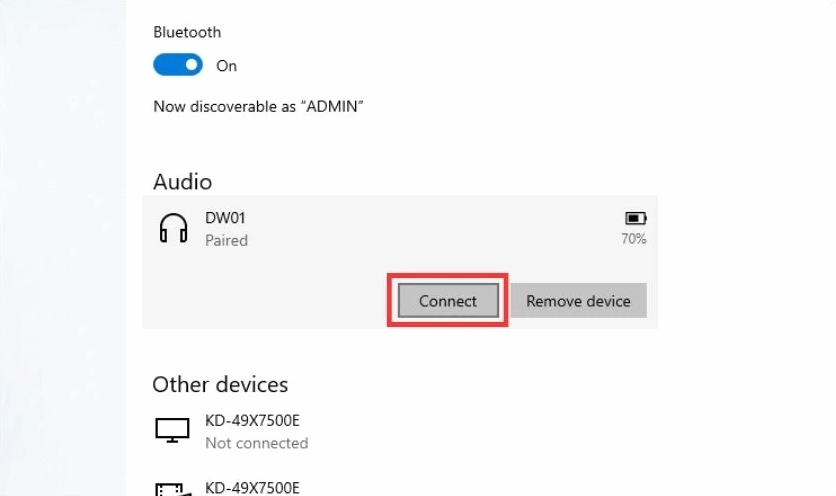 Hướng dẫn chi tiết cách bắt bluetooth cho laptop Windows và macOS 5 Hướng dẫn các bước kết nối thiết bị ngoại vi thông qua bluetooth với máy tính