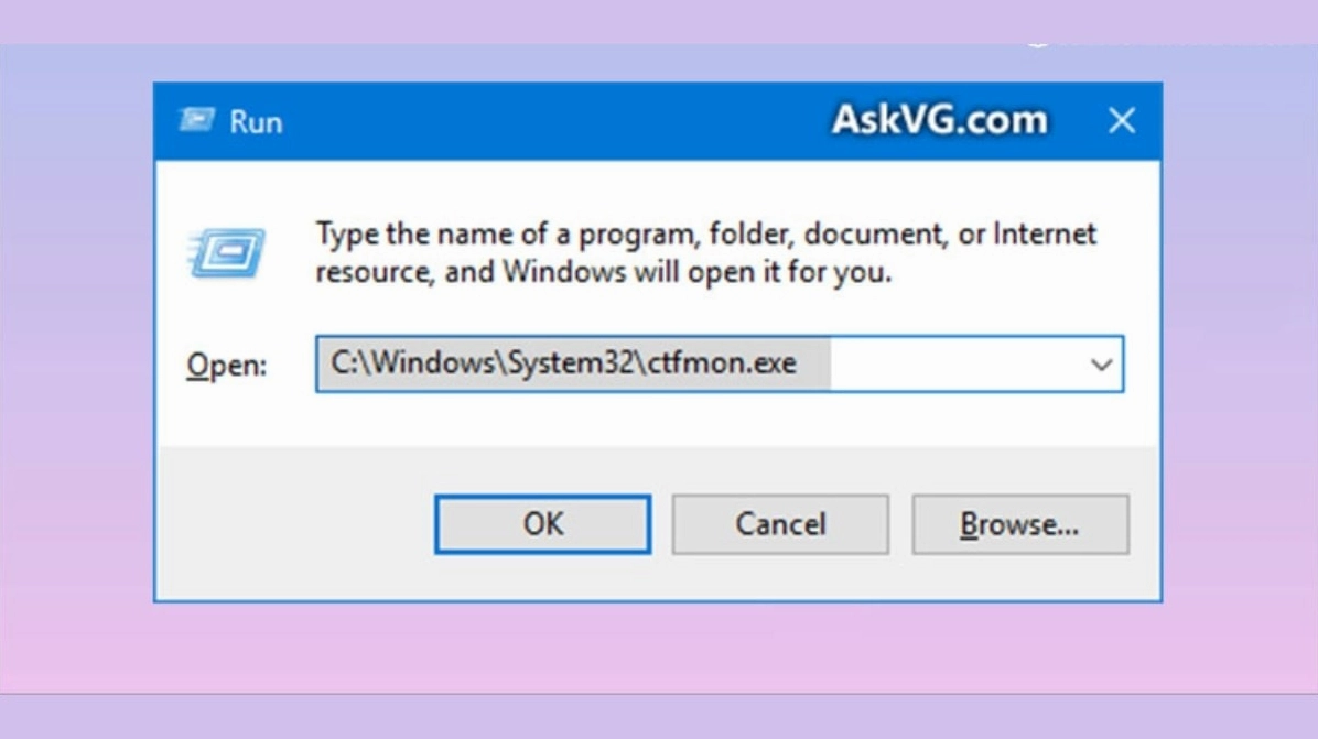 Hướng dẫn khắc phục nhanh tình trạng lỗi bằng file ctfmon exe