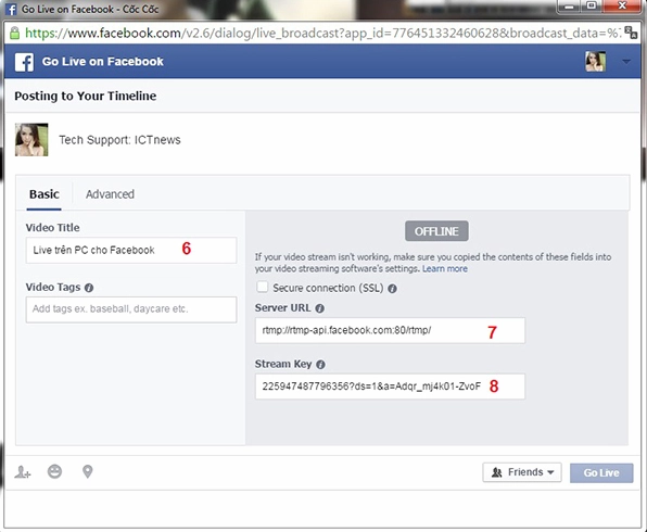 Hướng dẫn live stream Facebook trên laptop, máy tính chạy Windows 10