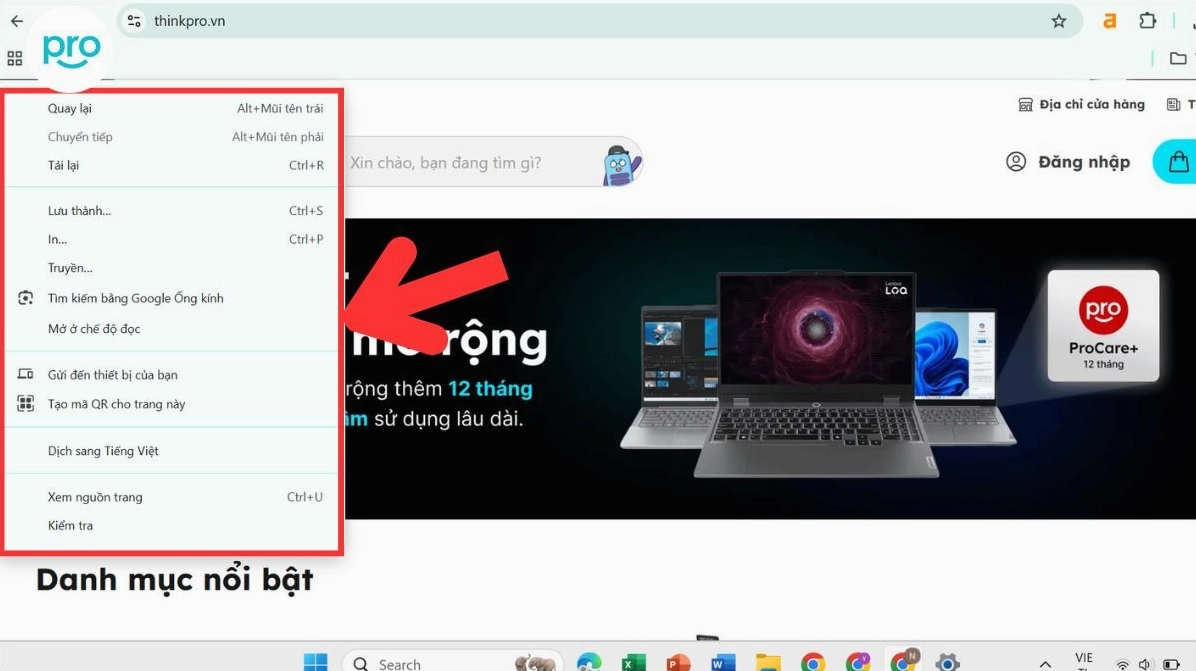 Hướng dẫn nhấn giữ phím Shift và phím F10 trên bàn phím máy tính