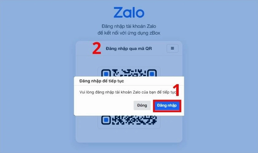 Hướng dẫn quét mã QR để xác nhận thanh toán gói Zalo Business