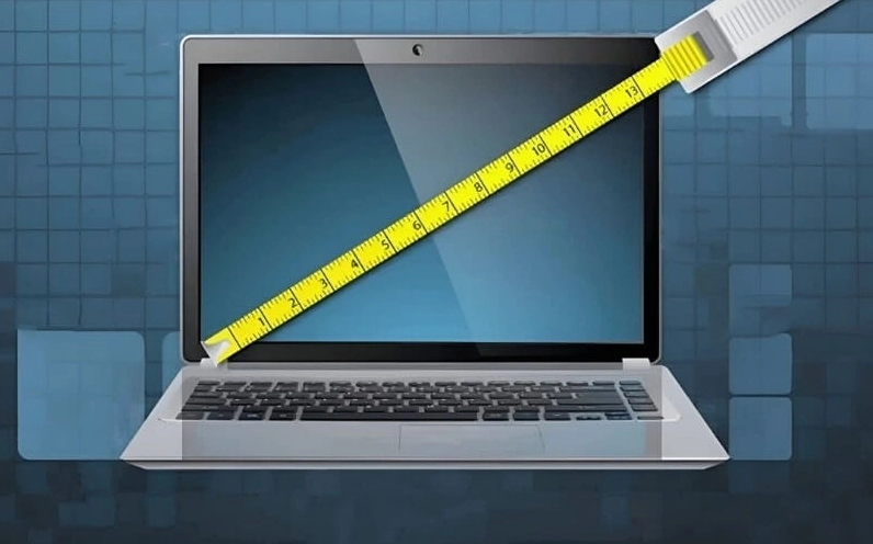 Hướng dẫn sử dụng thước dây để đo đường chéo màn hình máy tính