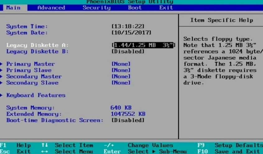 Hướng dẫn chi tiết cách boot laptop HP vào BIOS và Boot Menu nhanh chóng 17 Hướng dẫn sử dụng và điều hướng trong Menu BIOS của laptop