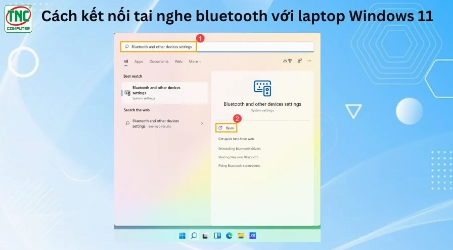 Hướng dẫn chi tiết cách kết nối bluetooth laptop với tai nghe không dây hiệu quả nhất 2026 6 Hướng dẫn thao tác bật bluetooth trên laptop