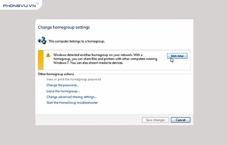 Hướng dẫn chi tiết cách thêm máy in vào laptop nhanh chóng và hiệu quả 23 Join now để kết nối các máy tính khác vào mạng nội bộ