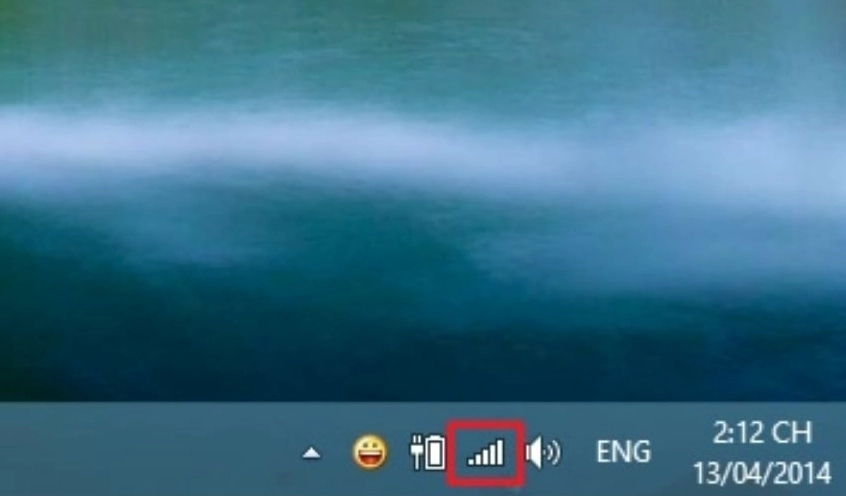 Kết nối WiFi cho laptop Windows 8