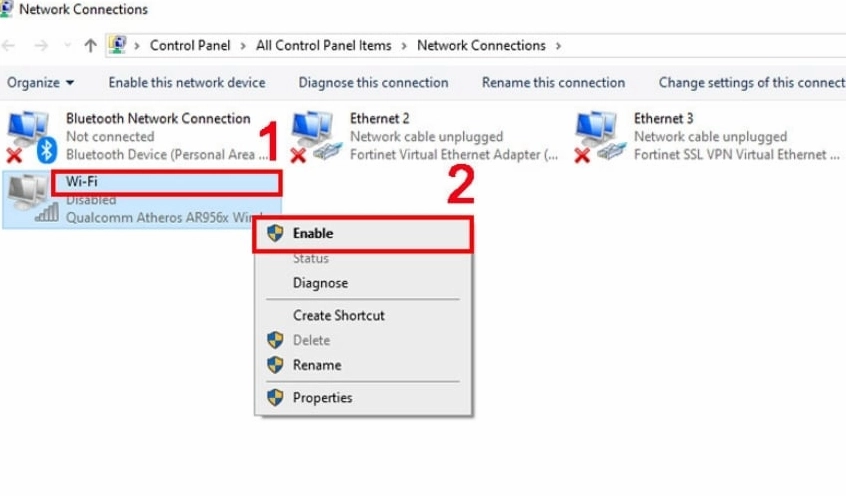 Hướng dẫn chi tiết cách kết nối wifi cho laptop nhanh chóng và hiệu quả 21 Khắc phục tình trang laptop không vào được WiFi