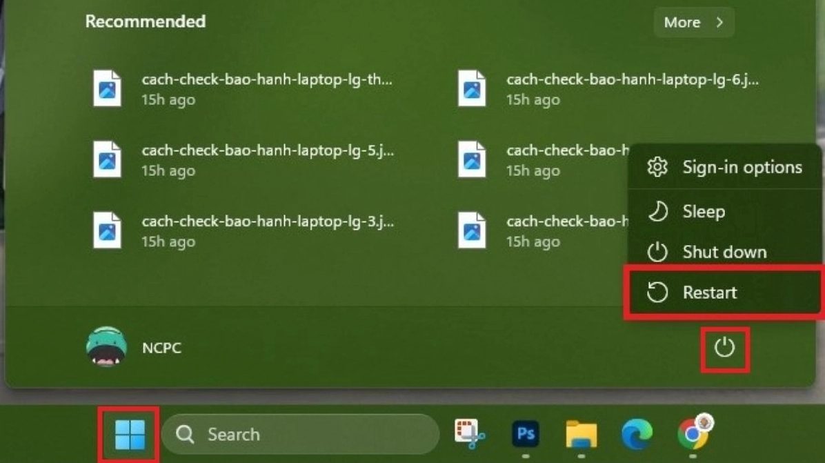 Hướng dẫn chi tiết cách làm giảm lag laptop chạy mượt mà như mới 27 Khởi động lại laptop