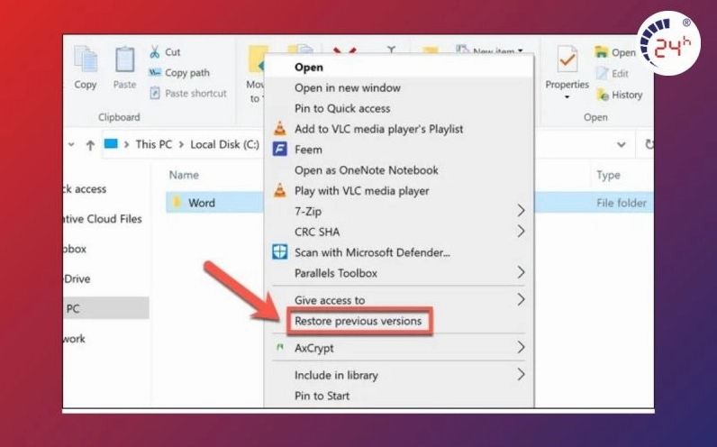 Hướng dẫn chi tiết cách lấy lại dữ liệu đã xóa trên laptop cực kỳ hiệu quả 5 Khôi phục file đã xóa vĩnh viễn trên máy tính bằng tính năng File History