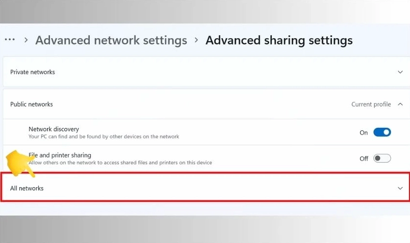 Kích hoạt tính năng chia sẻ mạng trên cả hai PC