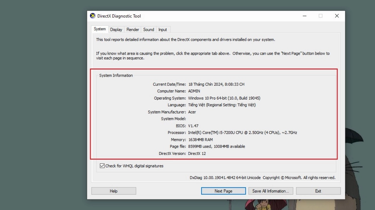Kiểm tra cấu hình laptop để xem máy bạn có thể chơi PUBG PC không