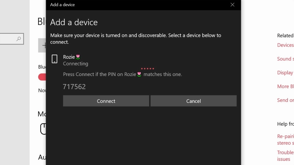 Hướng dẫn cách đồng bộ iPhone với laptop nhanh chóng đơn giản 13 Kiểm tra mã PIN hiển thị trên màn hình để xác nhận quá trình ghép đôi thiết bị