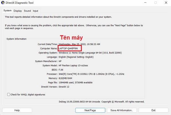 Hướng dẫn chi tiết các bước xác định tên máy tính chuẩn xác nhất 4 Kiểm tra tên máy tính laptop trên máy Windows