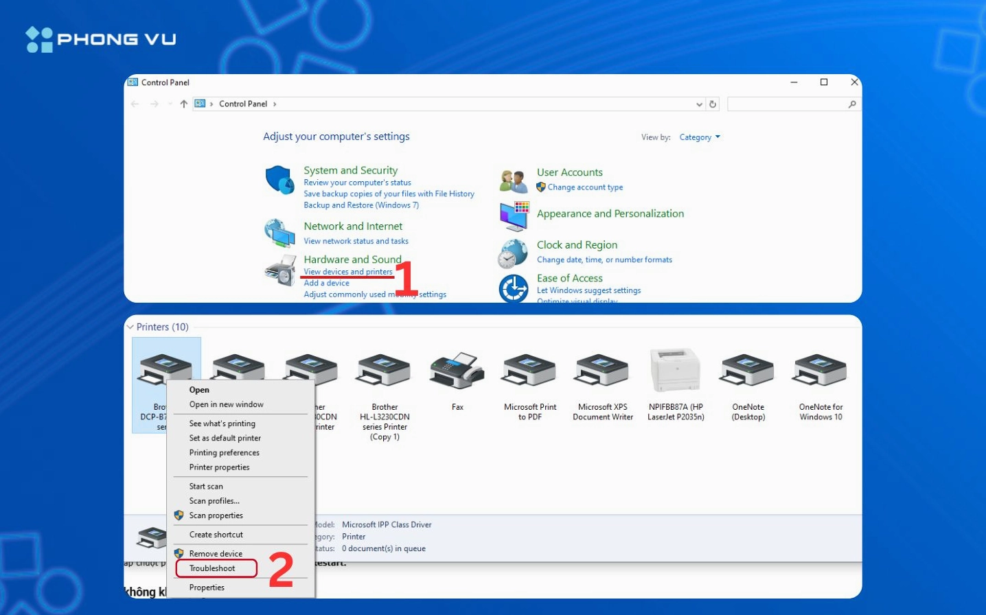 Lỗi máy in không nhận lệnh in dù đã thực hiện thao tác trên máy tính