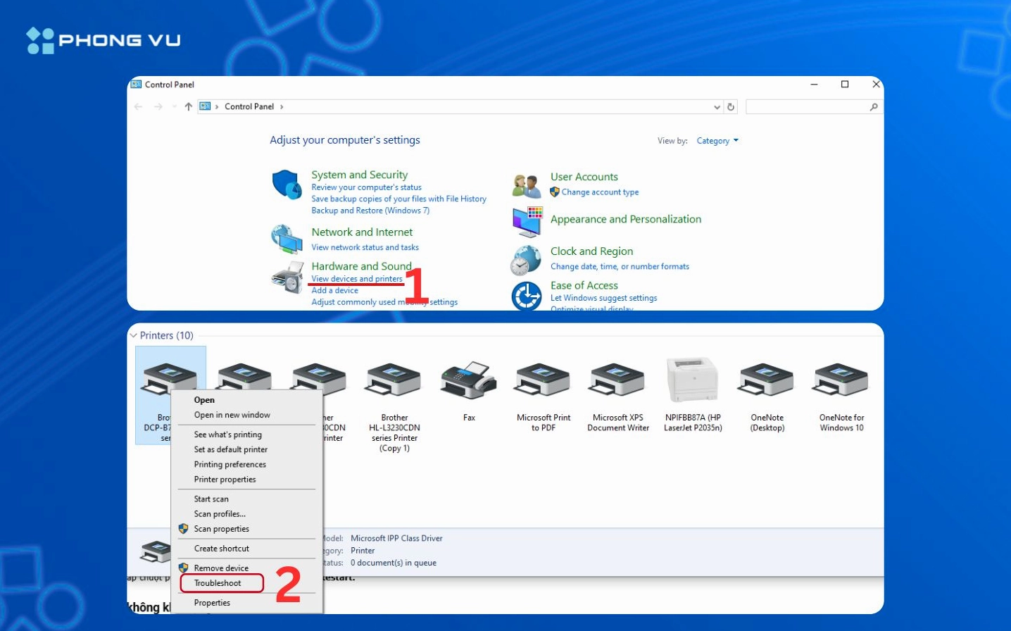 Hướng dẫn chi tiết cách cài đặt máy in cho laptop từ chuyên gia 2026 22 Lỗi máy in không nhận lệnh in