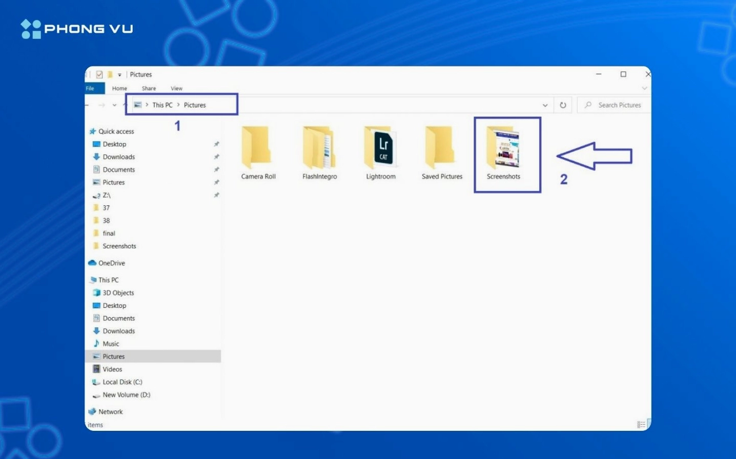 Lưu ảnh chụp màn hình về máy tính