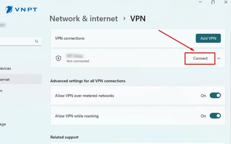 Hướng dẫn chi tiết cách bật VPN trên laptop nhanh chóng và an toàn 19 Lưu cấu hình VPN trên Windows 11