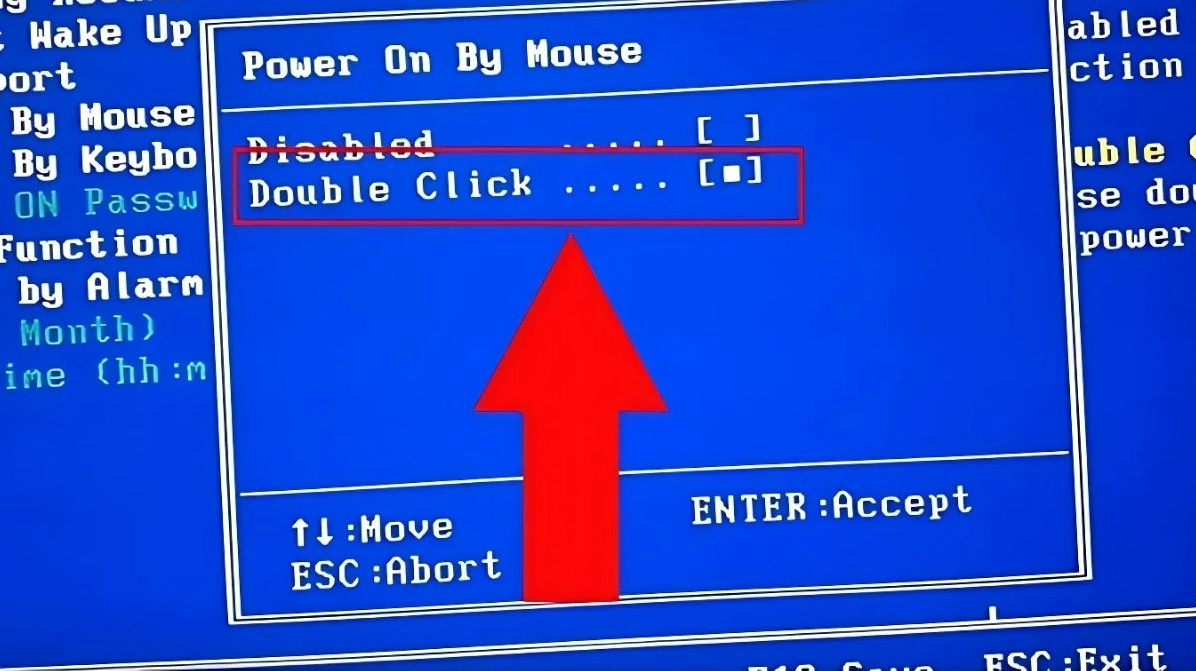 Hướng dẫn chi tiết cách mở nguồn laptop hiệu quả khi nút nguồn bị hỏng 18 Màn hình chọn Double Click để bật tính năng mở bằng chuột