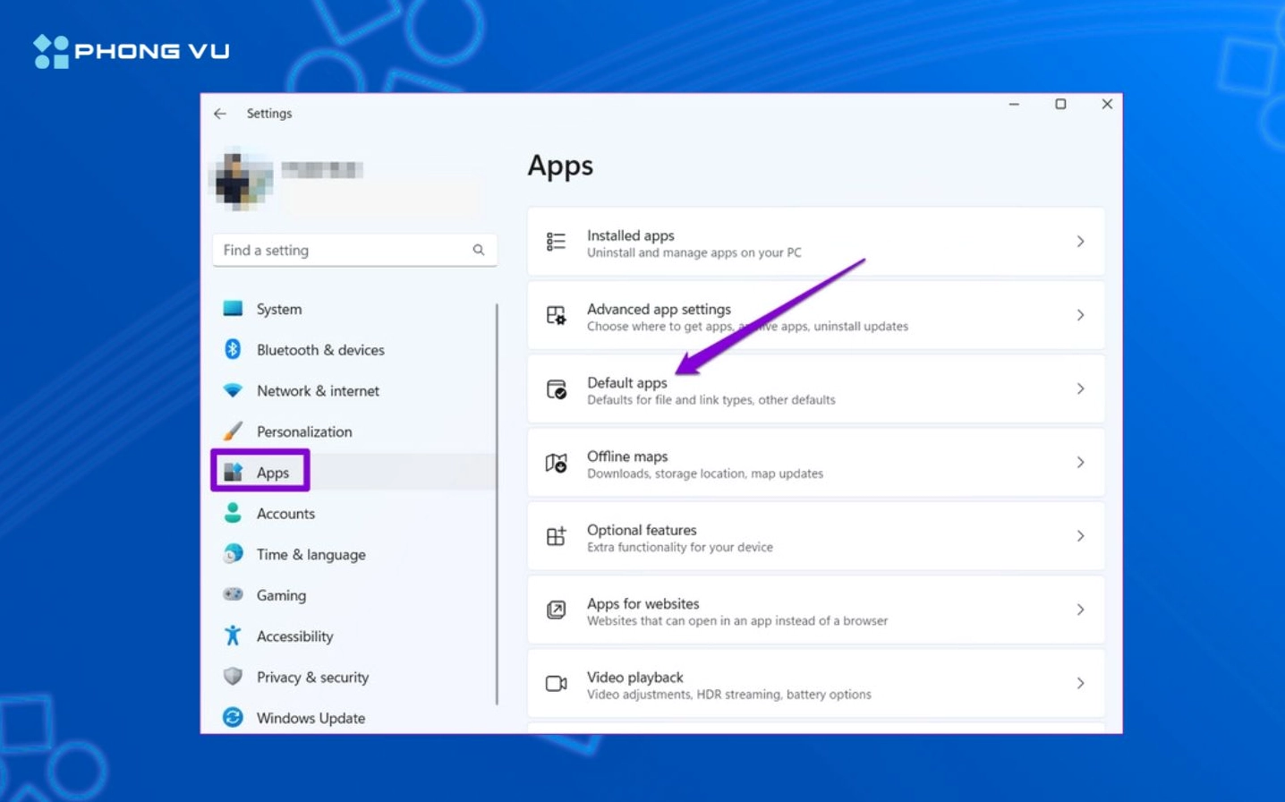 Hướng dẫn chi tiết cách cài đặt laptop mới mua chuẩn kỹ thuật 15 Màn hình Default apps trong Settings cho phép thay đổi ứng dụng mặc định