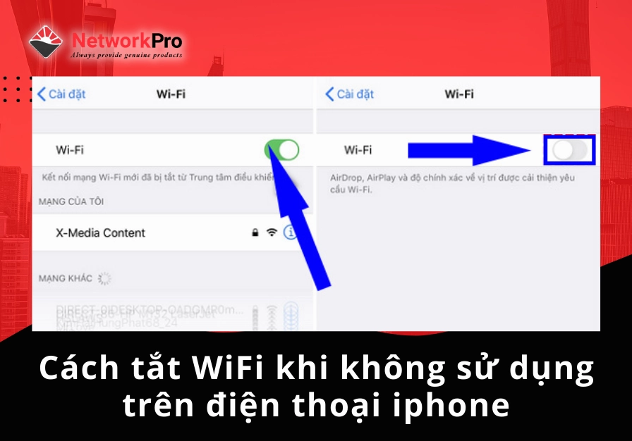 Màn hình hiển thị danh sách các bộ chuyển đổi mạng đang hoạt động trên máy tính cá nhân