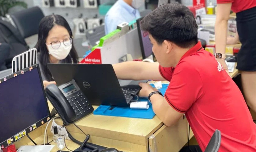 Mang máy đến trung tâm bảo hành sửa chữa