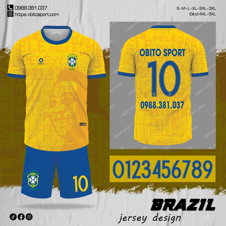 Mẫu áo bóng đá Brazil rực rỡ mang đến nguồn năng lượng tích cực cho những ngày hè