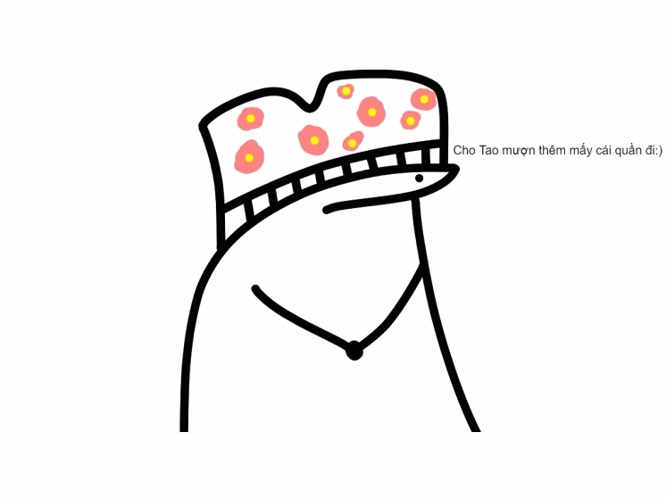 Meme đội quần ấn tượng thể hiện sự xấu hổ tột cùng