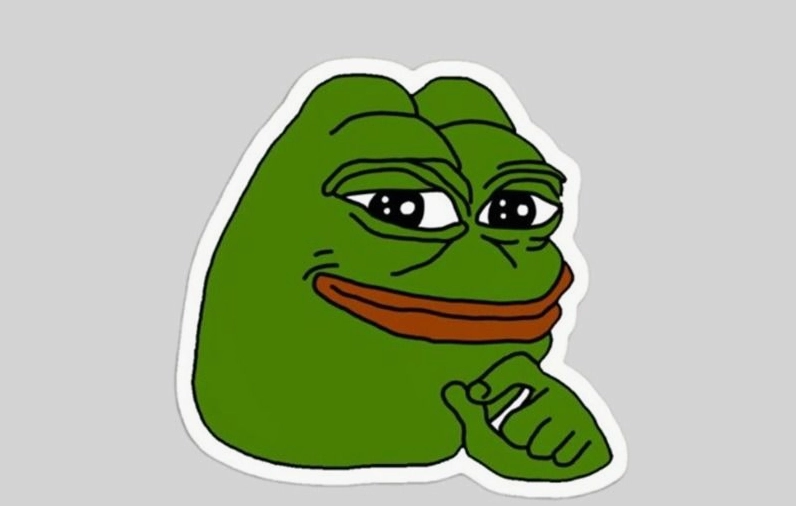 Meme ếch xanh nhếch mép cười tự mãn