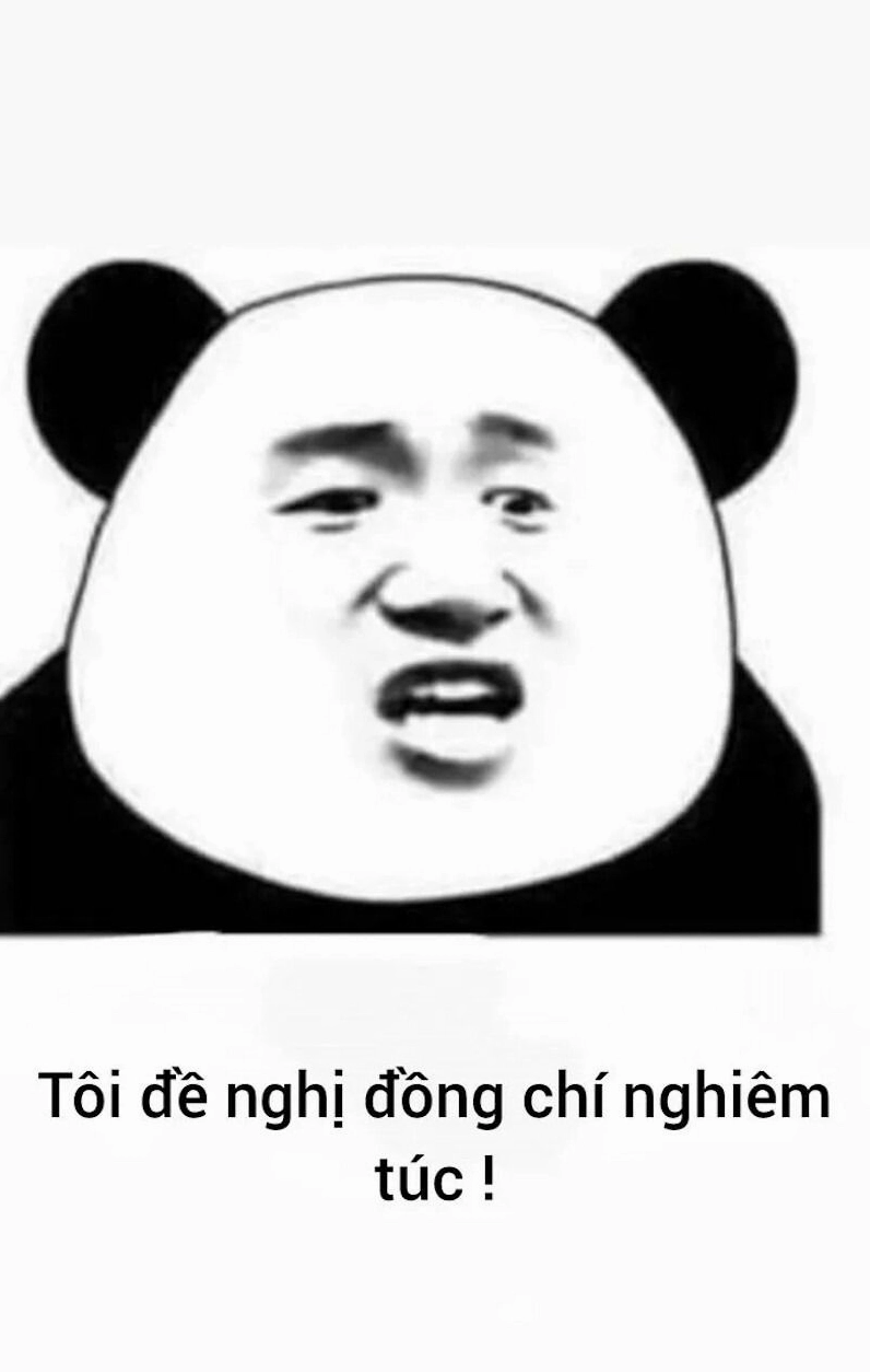 Meme gấu trúc hành động đáng yêu mỉm cười