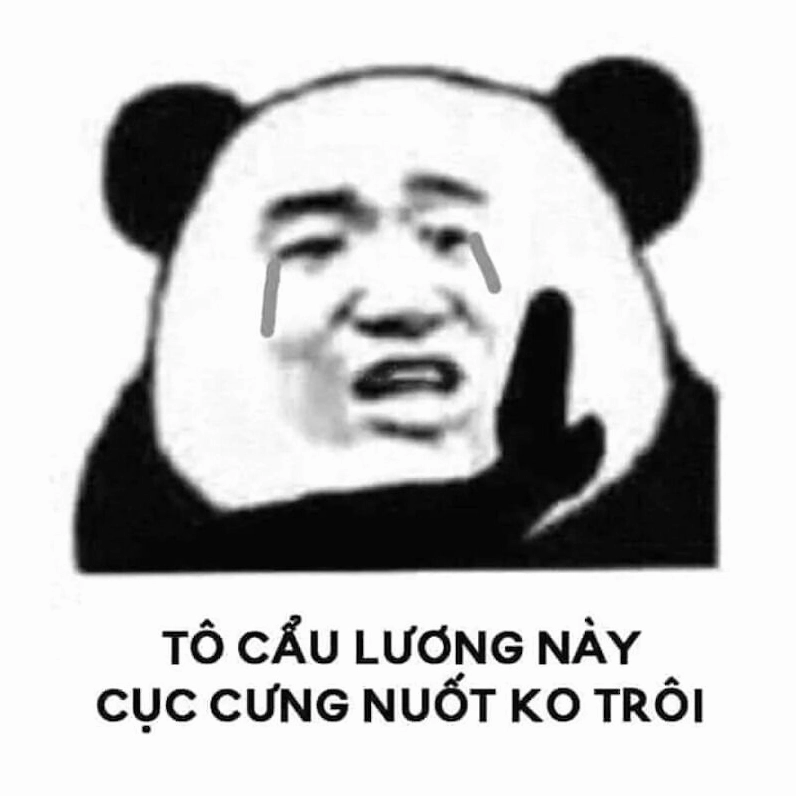 Meme gấu trúc hành động dỗi hờn