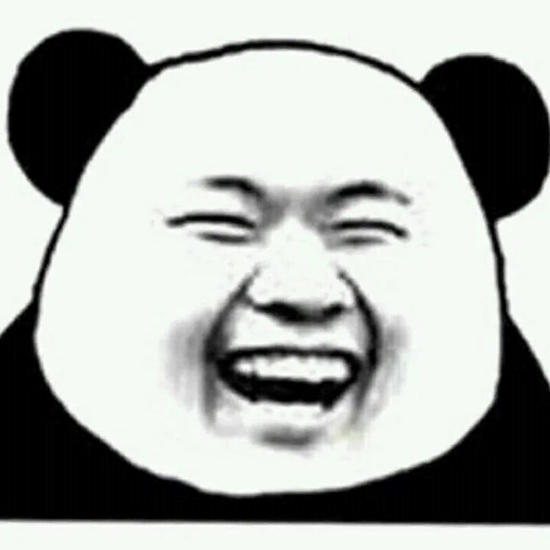 Meme gấu trúc hiện đại đeo kính đen