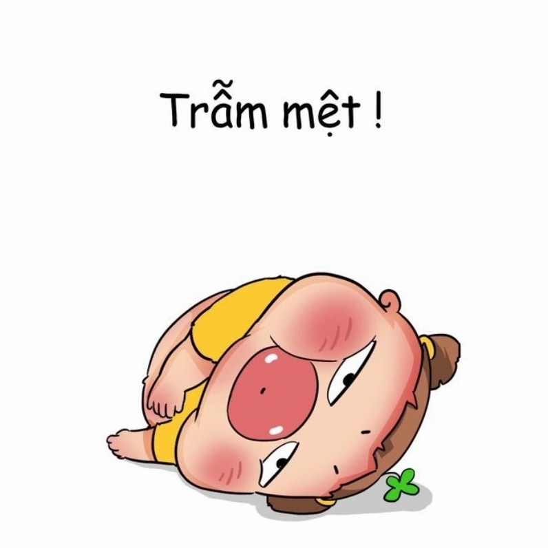 Meme mệt là những hình ảnh thể hiện cảm giác uể oải chán chường