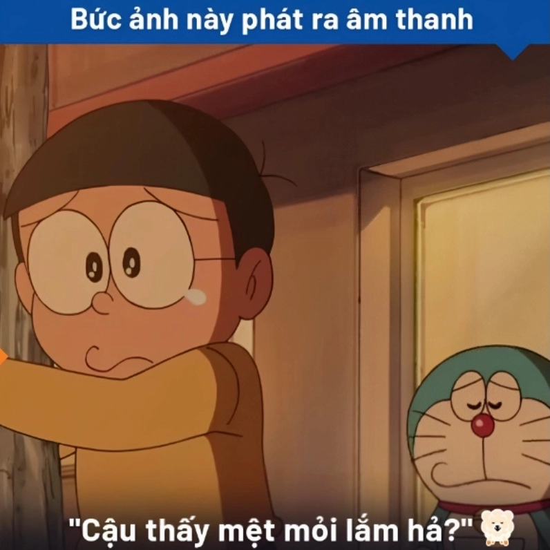 Meme mệt mỏi khắc họa cảm giác uể oải với sự hài hước duyên dáng