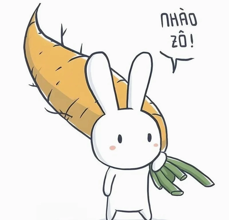 Meme thỏ 7 màu làm nhang nhồ với sự sáng tạo vô biên