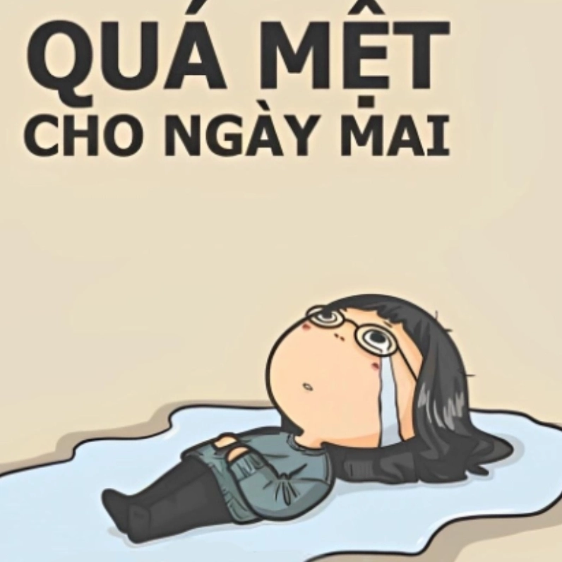 Mệt mỏi meme mang đến những hình ảnh nhẹ nhàng dễ hiểu về sự kiệt sức