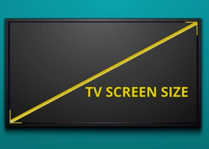 Minh họa cách đặt thước đo từ góc này sang góc kia của màn hình