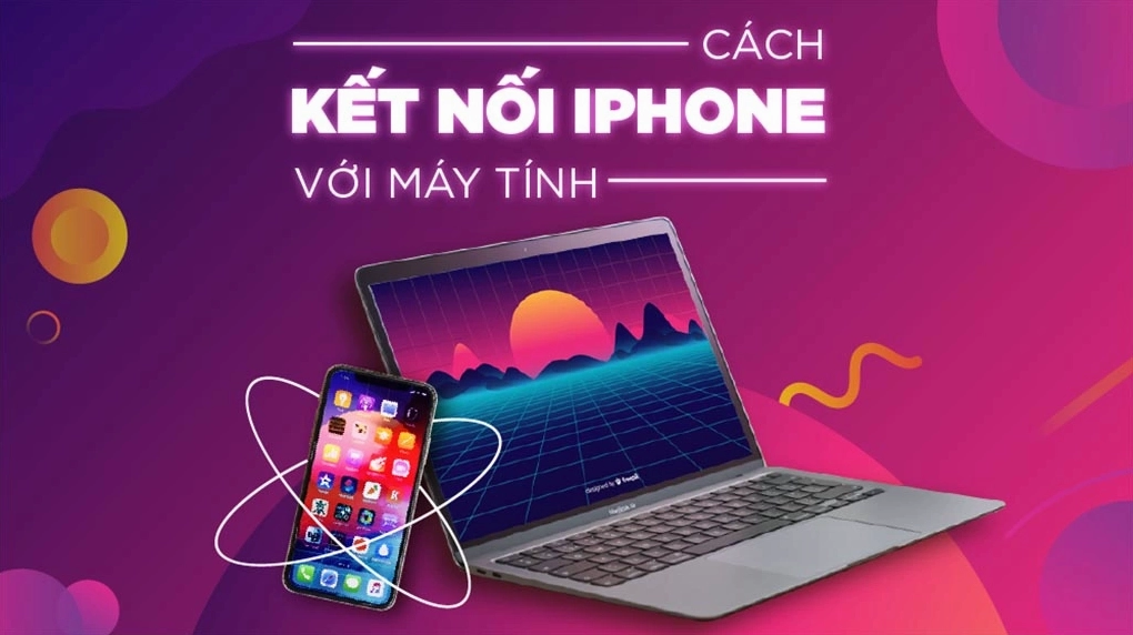 Hướng dẫn cách đồng bộ iPhone với laptop nhanh chóng đơn giản 29 Minh họa cách thực hiện thao tác kết nối điện thoại di động iPhone với máy vi tính