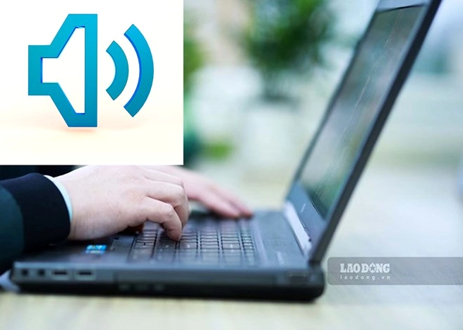 Minh họa tình trạng loa máy tính laptop bị mất tiếng không nghe được