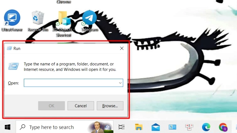 Hướng dẫn chi tiết cách bật bàn phím ảo trên laptop cực đơn giản 6 Mở hộp thoại Run bằng tổ hợp phím Windows + R