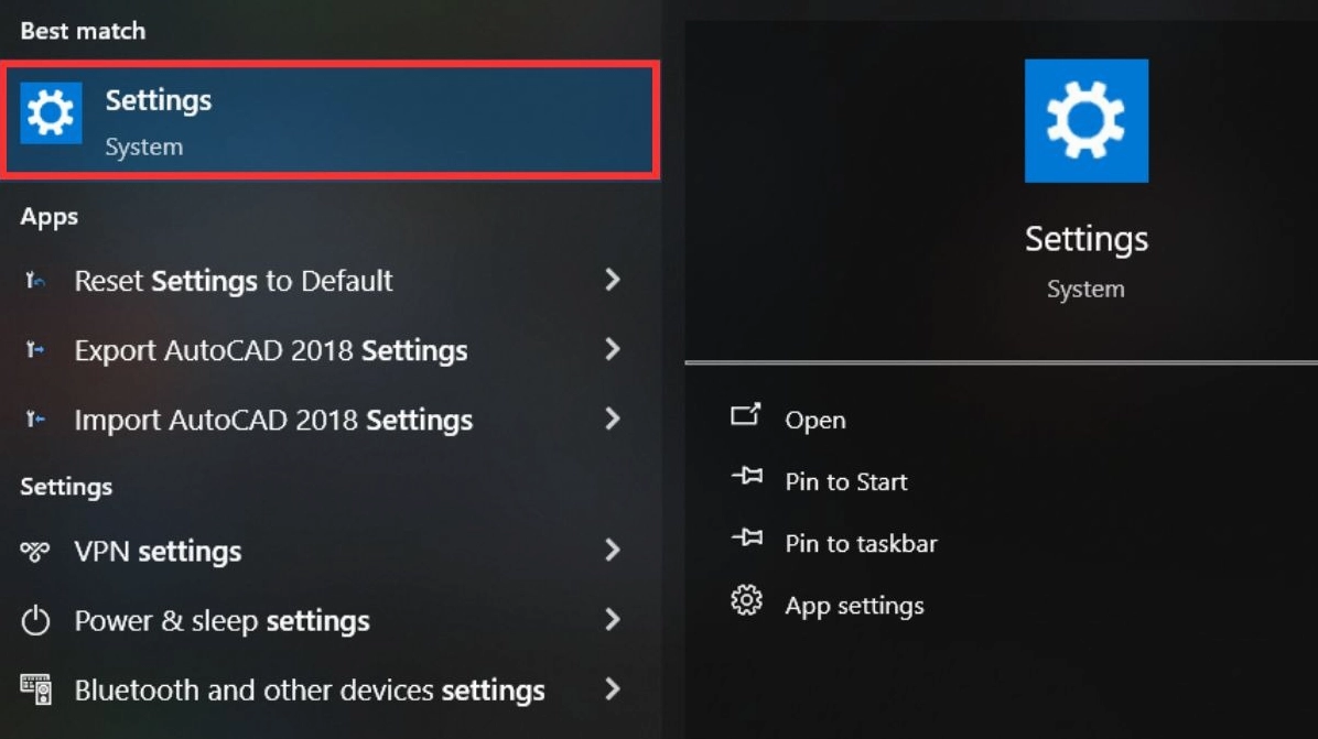 Hướng dẫn chi tiết cách bật bluetooth trên laptop dell inspiron nhanh chóng nhất 3 Mở Settings trong menu Start