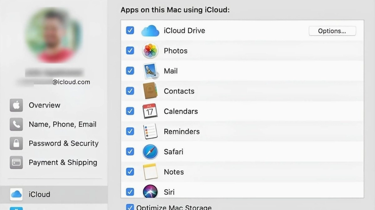 Hướng dẫn cách đồng bộ iPhone với laptop nhanh chóng đơn giản 18 Mở tùy chọn hệ thống, vào Apple ID và cấu hình dịch vụ đám mây iCloud trên máy Mac