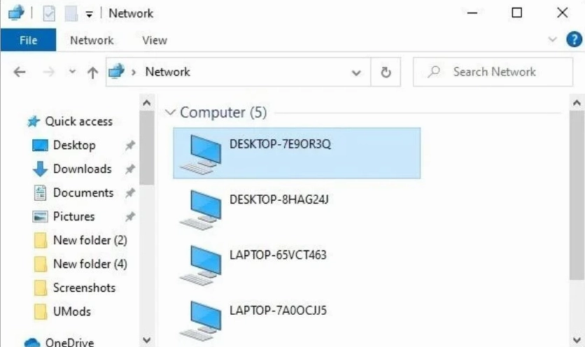 Hướng dẫn chi tiết cách truyền dữ liệu giữa 2 máy tính laptop hiệu quả nhất 37 Nếu đã thiết lập IP chính xác cả hai PC sẽ xuất hiện trong tab Network