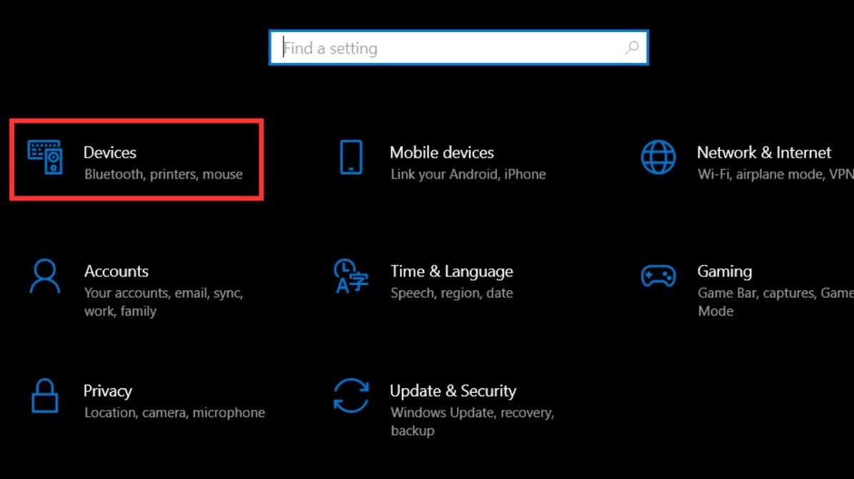 Hướng dẫn chi tiết cách bật bluetooth trên laptop dell inspiron nhanh chóng nhất 5 Nhấn chọn Devices