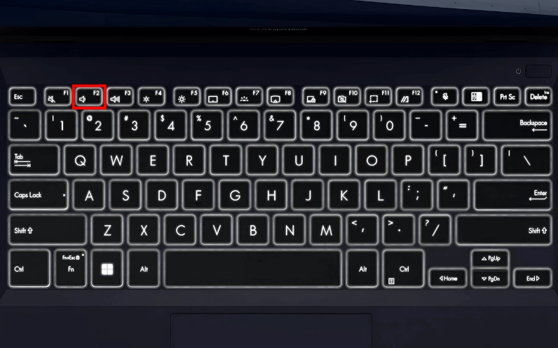 Nhấn liên tục phím F2 ngay khi khởi động laptop