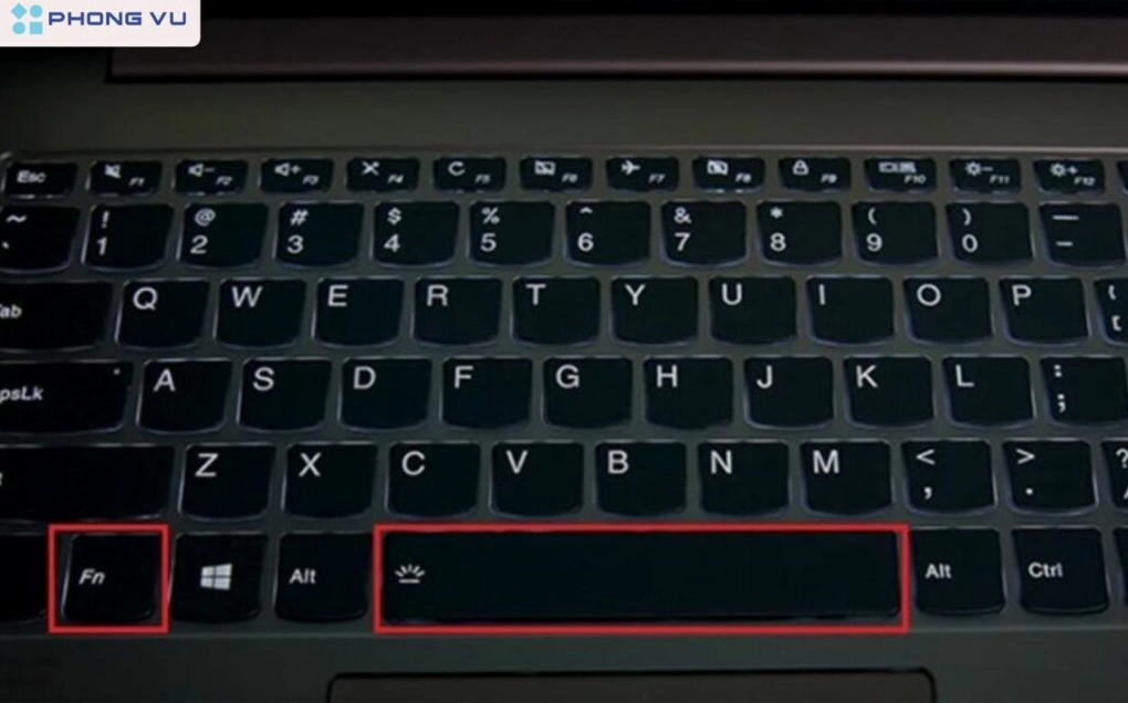 Hướng dẫn chi tiết cách bật đèn bàn phím laptop Dell cực nhanh 26 Nhấn phím Fn và dấu cách để bật đèn bàn phím