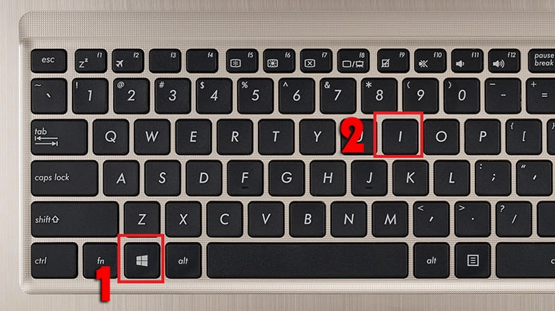Hướng dẫn chi tiết cách cài màn hình laptop sắc nét và khắc phục lỗi ảnh mờ 11 Nhấn tổ hợp phím Windows + I