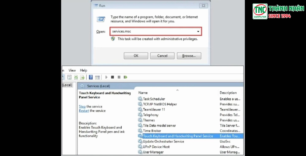 Nhấn tổ hợp phím Windows + R để mở cửa sổ Run