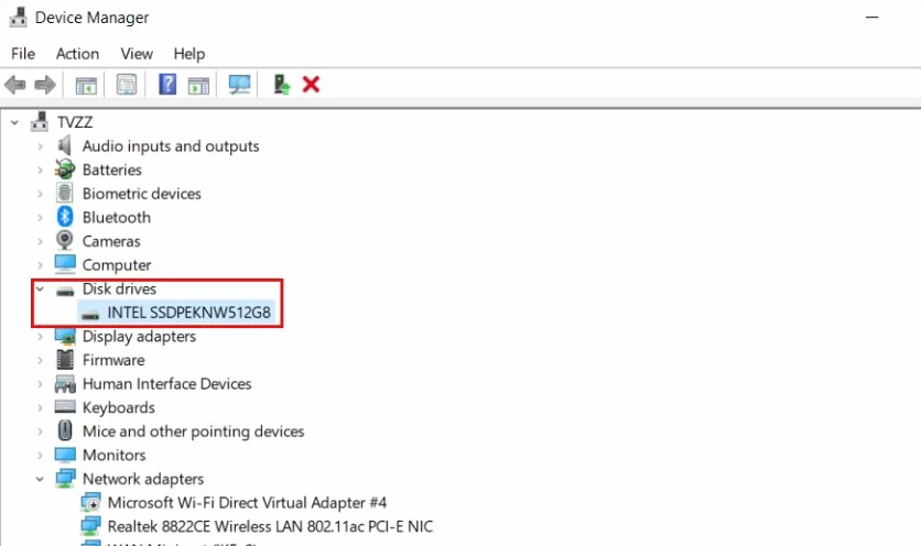Hướng dẫn chi tiết cách làm cho laptop chạy mượt hơn trên hệ điều hành Windows 7 22 Nhấn vào Disk driver để hiển thị ổ đĩa cứng